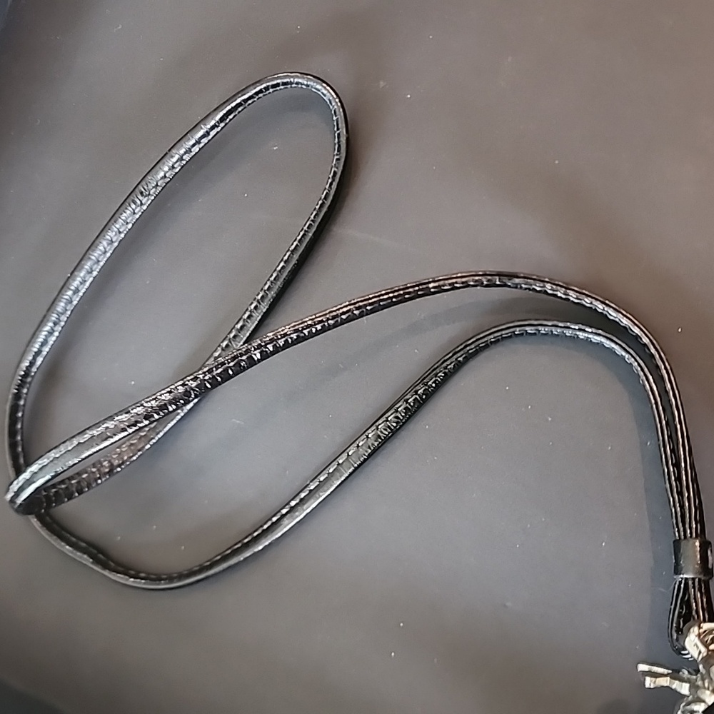 COACH Plaid Lanyard Card Holder with coach/skull Tags - Picture 7 of 7